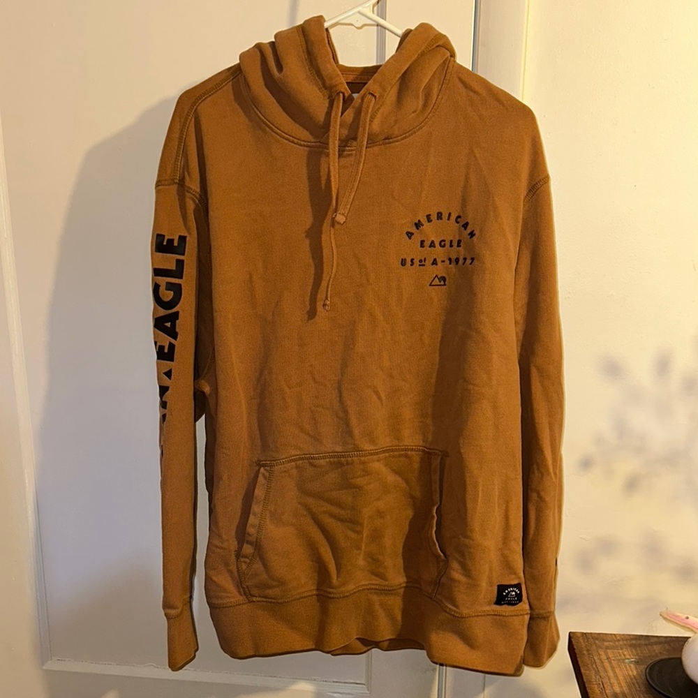 American Eagle Outfitters Men's Brown Hoodie